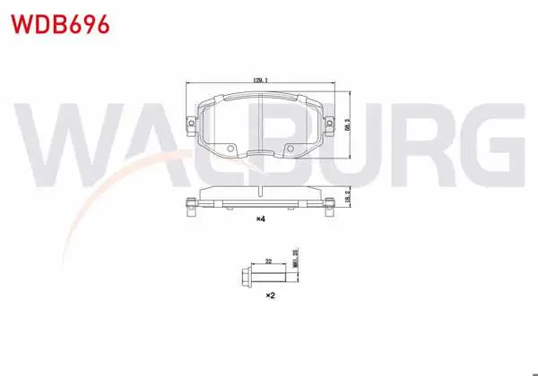 Fren Balata Ön Ikazlı Renault Megane IV (B9a / M_) 1.5 DCI 2016-/ Megane IV (B9a / M_) 1.6 DCI 2016-/ Megane IV (B9a / M_) 1.6İ 2016-/ Megane IV (B9a / M_) 1.2 TCE 2016 -