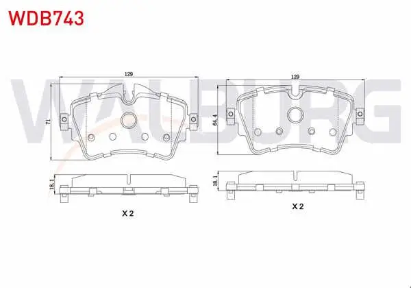 Fren Balata Ön BMW 2 Serisi (F45) 218 İ 2014 -