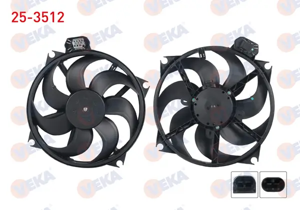 Fan Motoru (Su + Klima) Davlumbazlı Tekli Fan Renault Fluence (L30) 1.5 DCI 2009 -