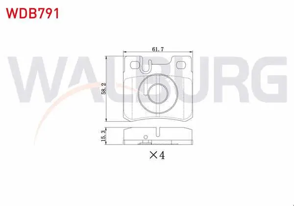 Fren Balata Arka Mercedes C Serisi (W202) C 220 CDI 1993-2000