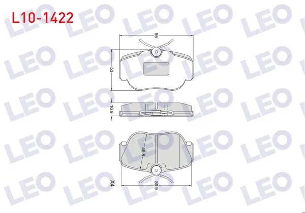 Fren Balata Ön Mercedes 190 (W201) 2.0 1982-1993 / (W201) E 2.5 1982-1993 / (W201) 2.3 1982-1993 / (W201) 2.5 D 1982-1993