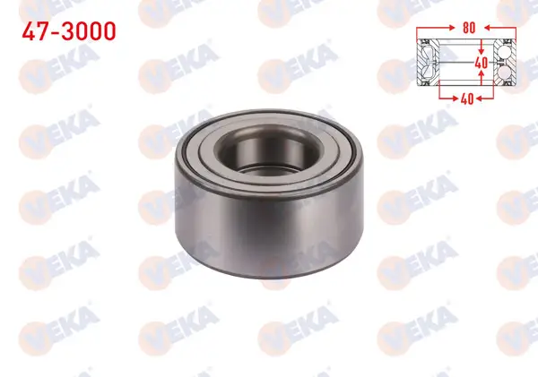 On Tekerlek Rulmanı Sol-Sağ 40X80x40 Mitsubishi Lancer 1.6 2003-2008 / Lancer VII 1.3 2003-2007 / Outlander I 2.0-2.4 2001-2006