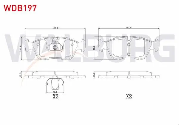 Fren Balata Ön BMW 3 Serisi (E36) 318 İ 1990-1998 / (E36) 320 İ 1990-1998 / 3 Serisi (E46) 316 İ 1998-2005 / (E46) 318 İ 1998-2005 / (E46) 320 D 1998-2005 / (E46) 325 İ 1998-2005 / (E46) 330 Cd 1998-2005