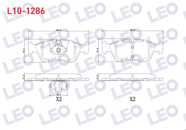 Fren Balata Ön BMW 3 Serisi (E36) 318 İ 1990-1998 / (E36) 320 İ 1990-1998 / 3 Serisi (E46) 316 İ 1998-2005 / (E46) 318 İ 1998-2005 / (E46) 320 D 1998-2005 / (E46) 325 İ 1998-2005 / (E46) 330 Cd 1998-2005