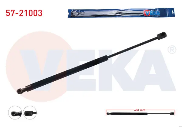 Bagaj Amortisörü 483mm / 370N Hyundai Getz (Tb) 2002-2008