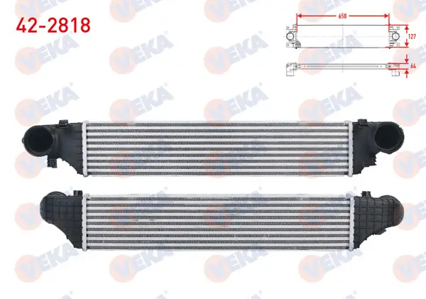 Turbo Radyatörü (Intercooler) Mercedes C Serisi (W203) C180-C200-C200 CDI-C220 CDI-C230-C270 CDI 2000-2006 / Clc Serisi (Cl203) Clc 160 2008-2011 / CLK (C209) 200-320 CDI 2002-2009