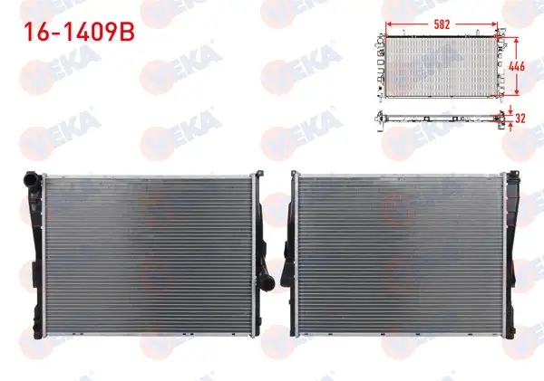 Su Radyatörü Brazing BMW 3 Serisi (E46) 316 Ci A-T / M-T Ac + /-1998-2005
