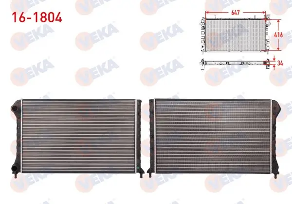 Su Radyatörü Mekanik Fiat Doblo (119,223) 1.9 D M-T Ac-2001-2010