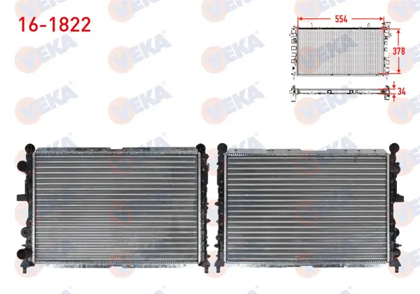 Su Radyatörü Mekanik Fiat Tempra 2.0İ M-T 1992-1999