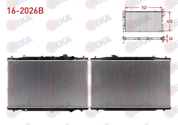 Su Radyatörü Brazing Honda Cr-V IV 1.6İ Dtec A-T / M-T Ac + /-2012-2014