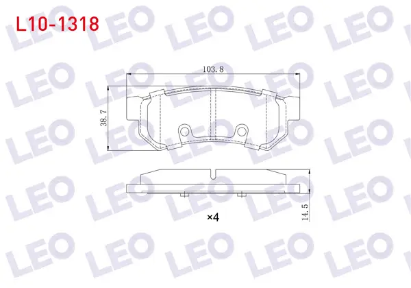 Fren Balata Arka Chevrolet Lacetti (J200) 1.6İ 2006-2012 / Chevrolet Lacetti (J200) 1.4İ 16V 2006-2012