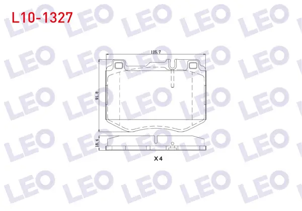 Fren Balata Ön Mercedes C Serisi (W205) C 250 Cgı 2014-/ C 250 Bluetec 2014-/ C 300 Bluetec 2014-/ E Serisi (W213) E 200 2016-/ E 220 D 2016-/ Glc (X253) 250 2015 -