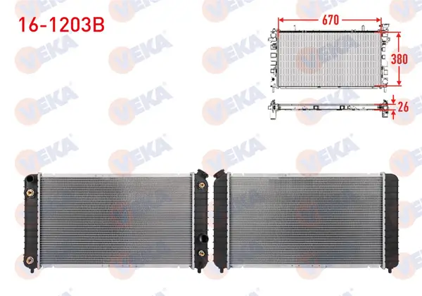 Su Radyatörü Brazing Chevrolet Usa Blazer 2.2 A-T 1996 -