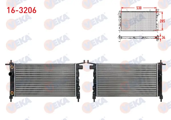 Su Radyatörü Mekanik Opel Corsa B 1.2İ A-T 1993-2000