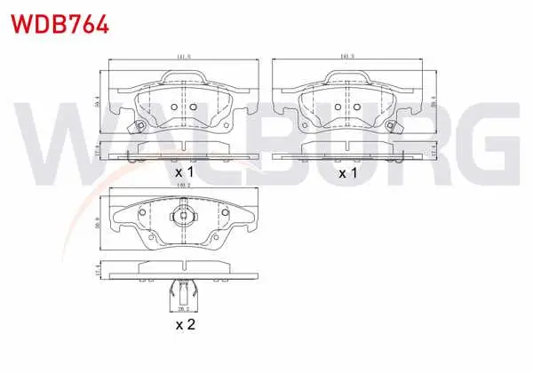 Fren Balata Arka Ikazlı Jeep Grand Cherokee IV (Wk,Wk2) 3.0 Crd 4X4 2010 -