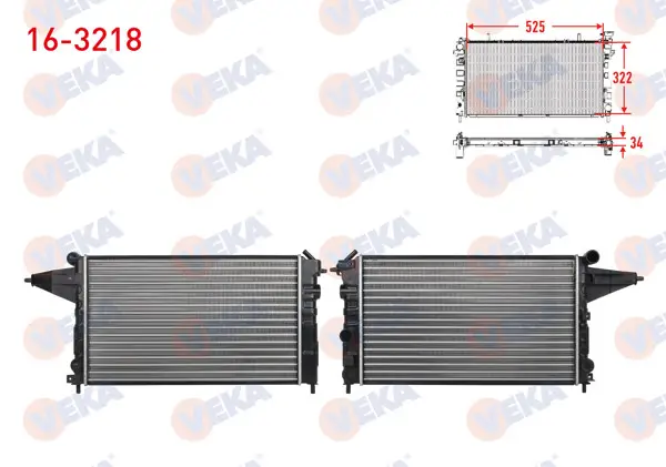 Su Radyatörü Mekanik Opel Vectra A 1.4 M-T 1988-1995