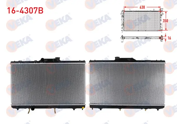 Su Radyatörü Brazing Toyota Corolla (_E11_) 1.6İ (Ae111) A-T 1997-2002