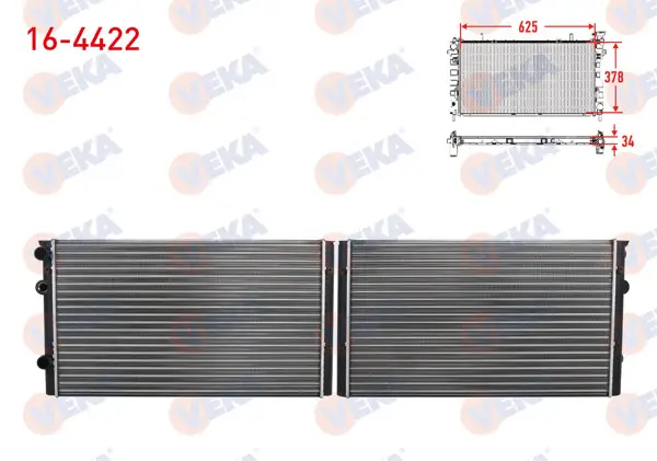 Su Radyatörü Mekanik Volkswagen Polo (6N1) 1.4 Hb M-T 1994-1999