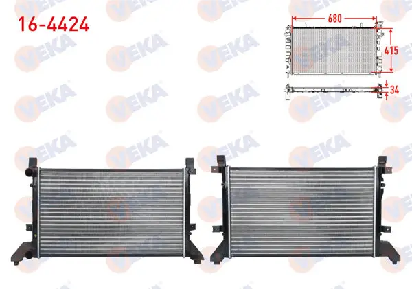 Su Radyatörü Mekanik Volkswagen Lt 28-35 II (2Db,2De,2Dk) 2.5 TDI M-T 1996-2006