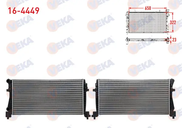 Su Radyatörü Mekanik Volkswagen Golf VII (5G1) 1.2 TSI A-T / M-T Ac + /-2012 -
