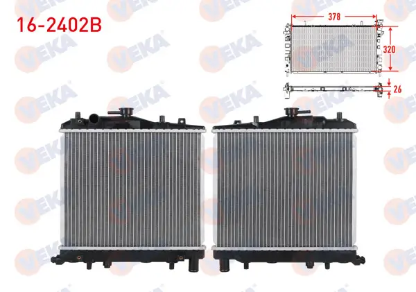 Su Radyatörü Brazing Kia Prıde (Da) 1.3 16V 1990-1999