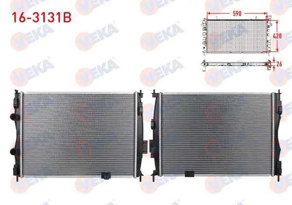 Su Radyatörü Brazing Nissan Qashqai (J10) 1.6İ M-T 2007-2014