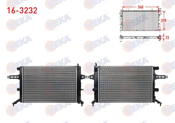 Su Radyatörü Mekanik Opel Astra G (F69) 1.4 16V M-T Ac-1998-2005