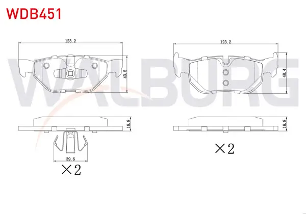 Fren Balata Arka BMW 1 Serisi (E81) 116 İ 2004-2012 / 120 İ 2004-2012 / 1 Serisi (E87) 118 İ 2003-2012 / 118 D 2003-2012 / 3 Serisi (E90) 316 Ti 2005-2011 / 320 İ 2005-2011 / 318 D 2005-2011