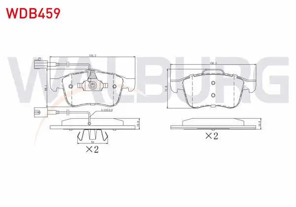 Fren Balata Ön Fişli Alfa Romeo 159 (939) 1.8 Tbı 2006-2011 / 159 (939) 1.9 Jtdm 2006-2011 / 159 (939) 2.0 Jtdm 2006-2011 / Brera 2.0 Jtdm 2006-2011 / Spıder (939) 2.0 Ts 2006 -