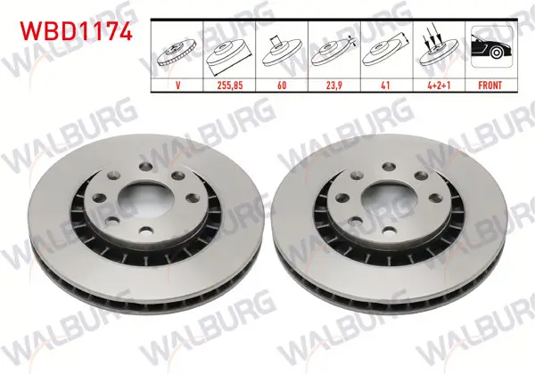 Fren Diski Ön Havalı 4 Bjn 255,85X23,9X60x41 Opel Vectra A 2.0 1988-1995 / Vectra B 1.6İ-2.0İ 1995-2003 / Astra F 1.4İ-1.6İ 1991-1998 / Astra F Classic 1.4İ-1.6İ 1998-2002 / Corsa C 1.4 2000-2006