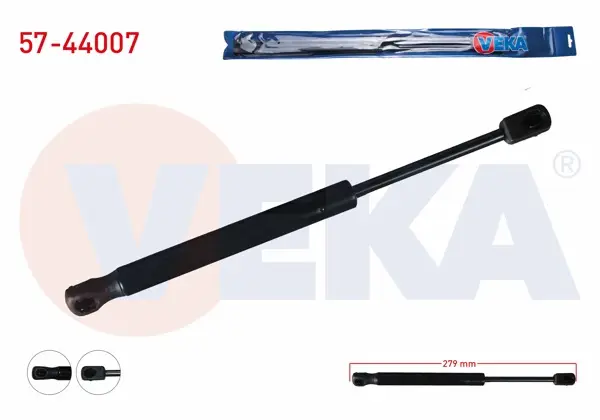Bagaj Amortisörü 279mm / 490N Volkswagen Passat (3B2) 4 Kapı 1996-2000 / Bora (1J2) 4 Kapı 1998-2005 / Skoda Fabia (6Y2) 4 Kapı 1999-2007 / Audi A4 (8D2,B5) 4 Kapı 1994-2001