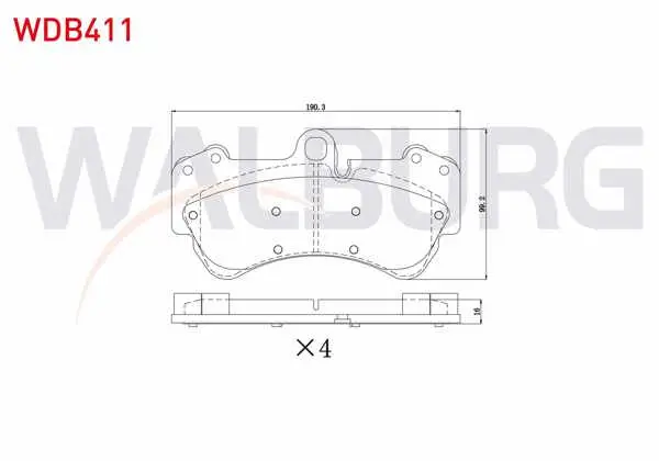 Fren Balata Ön Volkswagen Touareg 3.6 V6 FSI 17 Jant 2002-2010 / Touareg 2.5 Rs TDI 2002-2010 / Touareg 4.2 V8 2002-2010 / Porsche Cayenne 3.2İ 17 Jant 2002-2010 / Cayenne 3.6İ 17 Jant 2002-2010