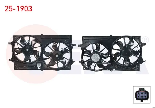 Fan Motoru (Su + Klima) Davlumbazlı Çiftli Fan Ford Focus I 1.4İ 16V-1.6İ 16V-1.8İ 16V-1.8 TDCI M-T Ac + 1998-2001