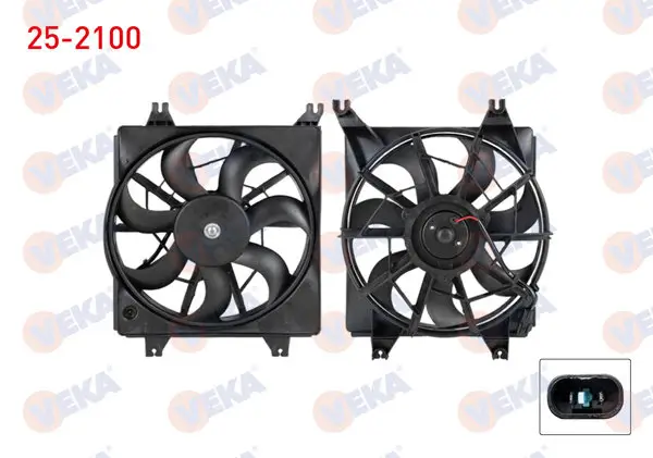 Fan Motoru Su Radyatörü Hyundai Accent I (X-3) 1.3İ Davlumbazlı Tekli 1994-2000