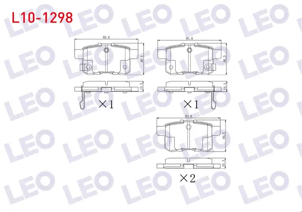 Fren Balata Arka Honda Accord VIII (Cu) 2.0 I-Vtec 2008-/ Accord VIII (Cu) 2.2 I- CDTI 2008 -
