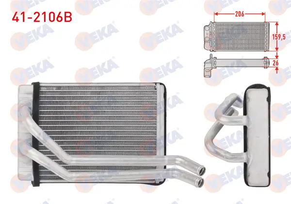 Kalorifer Radyatörü Brazing Hyundai Santa Fe (Sm) 2.2 CRDI 2001-2006