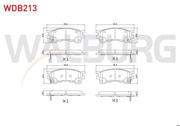 Fren Balata Ön Mazda 626 IV (Ge) 1.8İ 1992-1997 / 626 IV (Ge) 2.0İ 1992-1997 / 626 V (Gf) 1.8İ 1997-2002