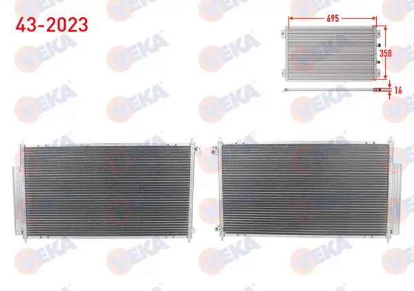 Klima Radyatörü Honda Accord VII (Cl) 2.0 16V 2003-2008