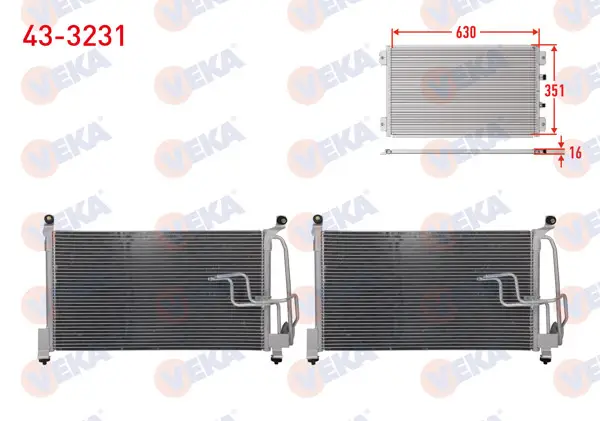 Klima Radyatörü Opel Vectra A 1.6 1988-1995