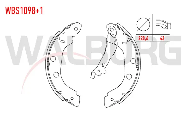 Fren Pabuç Balata Arka + 1mm Daha Kalın Renault Kangoo (Kc0 / 1) 1.5 DCI Levyelı 228,6X42 mm 1998-2008 / Kangoo 1.9 Dtı-1998-2008 / Kangoo 1.4İ 1998-2008