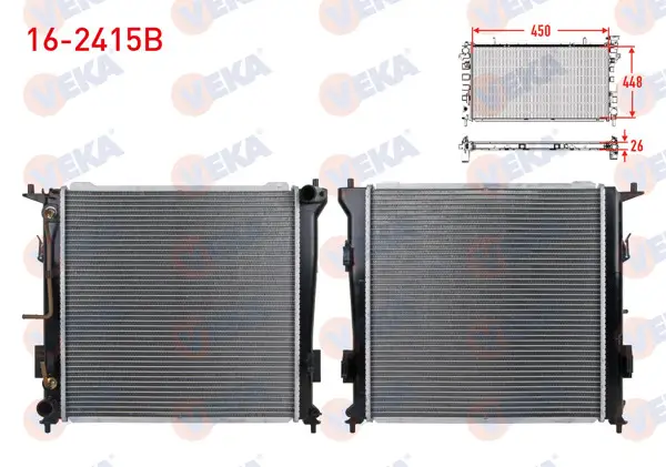 Su Radyatörü Brazing Hyundai i30 (Fd) 1.6 CRDI A-T 2007-2011