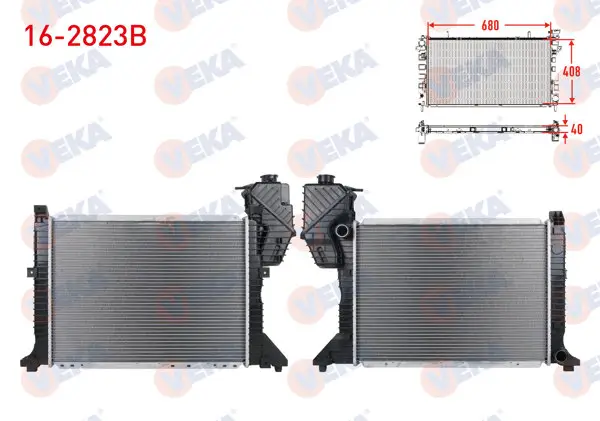 Su Radyatörü Brazing Mercedes Sprinter 208 CDI-213 CDI-313 CDI-316 CDI-413 CDI M-T Aclı 2000-2006