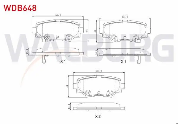 Fren Balata Arka Ikazlı 13.8mm Mazda 3 (Bm) Skyactıve G100-G120-G165-D150 2013 -
