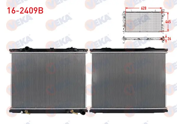 Su Radyatörü Brazing Kia Sorento I (Jc) 2.5 CRDI A-T 2002-2006
