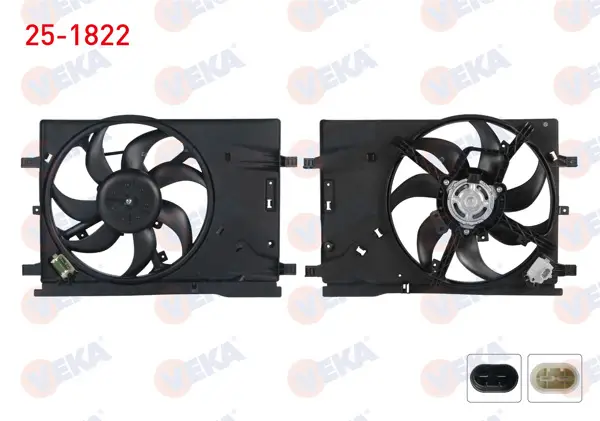 Fan Motoru (Su + Klima) Davlumbazlı Resıztanslı Tekli Fanlı Fiat Grande Punto (199) 1.4 2005-2012