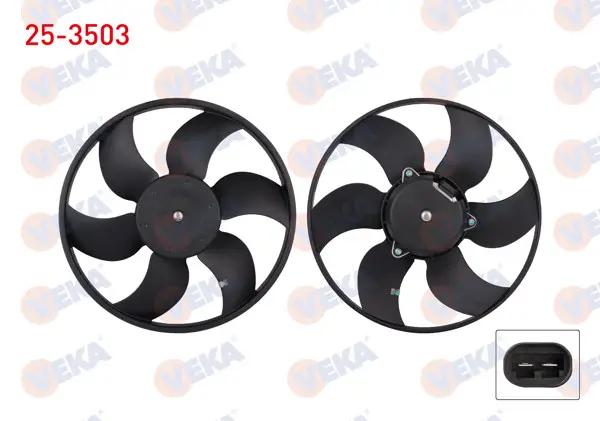 Fan Motoru (Motor + Pervane) Su Radyatörü Renault Kangoo (Kc0 / 1) 1.9 Dtı 1998-2008