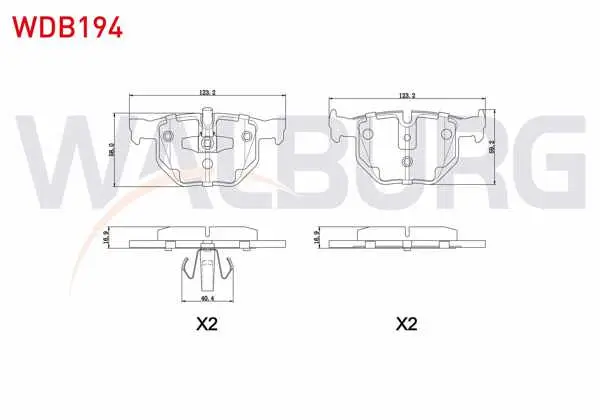 Fren Balata Arka BMW 3 Serisi (E90) 318 Cl 2005-2011 / (E90) 320 İ 2005-2011 / (E90) 320 D 2005-2011 / (E90) 325 İ 2005-2011 / (E90) 330 Xi 2005-2011 / (E90) 335 D 2005-2011