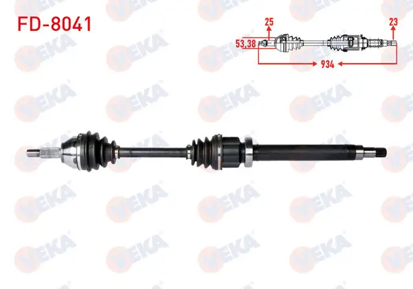 Komple Aks Sağ On Ford Focus I (Daw,Dbw) 1.4İ 16V Uzunluk 934mm 1998-2004