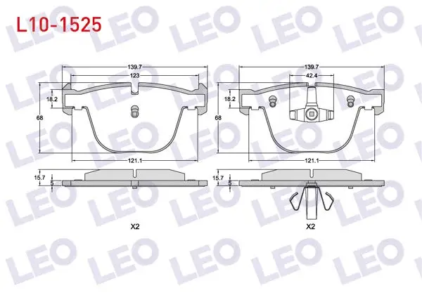 Fren Balata Arka BMW 7 Serisi (E65) 740 D 2001-/ 5 Serisi (E60) 535 D 2003-2010 / (E60) 540 İ 2003-2010 / X5 (E70) 3.0 D 2007-2012 / 6 Serisi (E63) 650 İ 2004-/ (E63) 630 İ 2004 -
