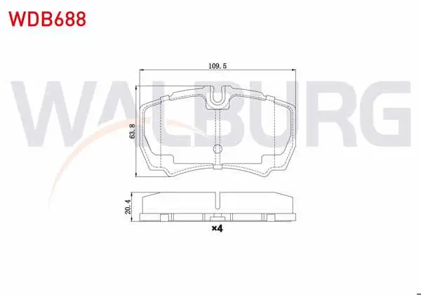 Fren Balata Arka Ford Transit (V347) 2.4 TDCI 2006-2014 / 3.2 TDCI 2006-2014 / Iveco Daily III 2.8İ 1999-2006 / Daily IV 2.3İ 2006-2011 / Daily V 2.3İ 2011-2014 / Daily V 3.0 2011-2014